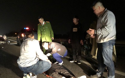 Cảnh sát cơ động Bắc Giang kịp thời cấp cứu người bị nạn trên QL1
