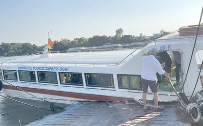 Vụ tai nạn trên sông Tiền: Lái tàu và lái phà không có nồng độ cồn, không dương tính với ma túy