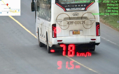 Lâm Đồng thu hồi hàng loạt phù hiệu ô tô của 26 đơn vị kinh doanh vận tải vi phạm tốc độ