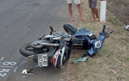 TNGT nghiêm trọng giữa 2 xe máy ở Gia Lai, khiến 2 người tử vong và 2 người bị thương