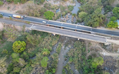 Cầu 110 nối Đắk Lắk - Gia Lai dang dở nhiều năm do chậm trễ giải phóng mặt bằng