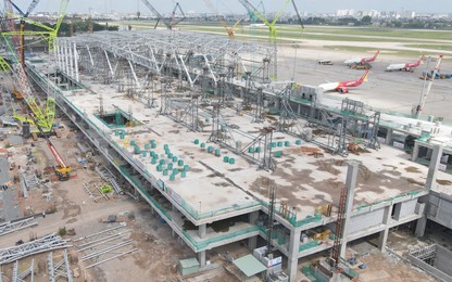 Nhà ga T3 sân bay Tân Sơn Nhất đã thành hình, đưa vào khai thác dịp 30/4/2025