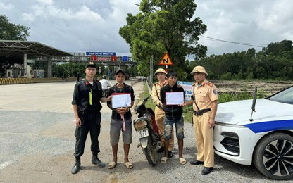 CSGT Lạng Sơn chốt chặn trên QL1, bắt gọn hai đối tượng trộm xe máy