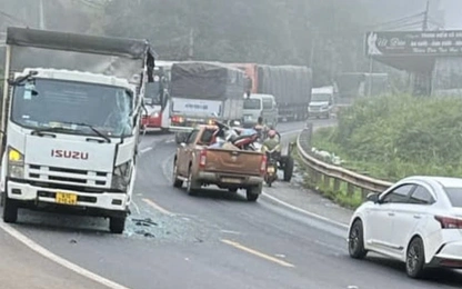 TNGT liên hoàn trên đường Hồ Chí Minh qua Đắk Nông khiến 2 người thương vong