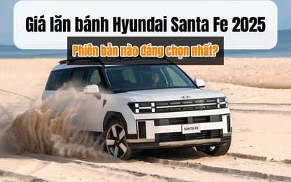 Giá lăn bánh Hyundai Santa Fe 2025, đâu là phiên bản đáng chọn?