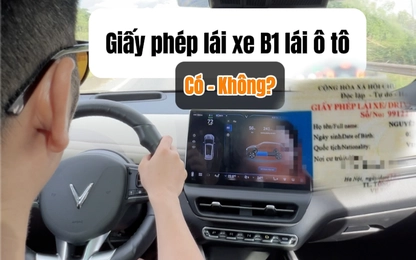 Sự thật phía sau thông tin Giấy phép lái xe B1 không được lái ô tô?