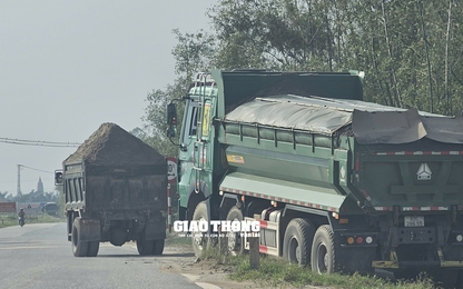 Xe có dấu hiệu quá tải vẫn "lộng hành" tại huyện Kim Động, tỉnh Hưng Yên