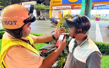 CSGT TP.HCM xử phạt hơn 15.700 tài xế vi phạm nồng độ cồn trong 1 tháng ra quân cao điểm