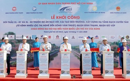 TP.HCM khởi công hai gói thầu hơn 2.300 tỷ đồng dự án cải tạo môi trường rạch Xuyên Tâm