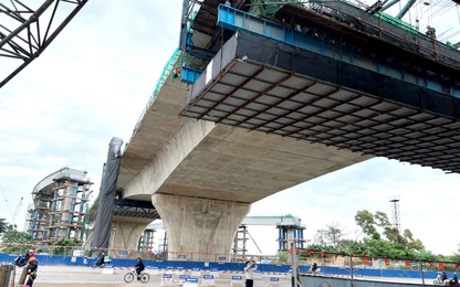 Thăng Long - dấu ấn nhà thầu chủ lực trên công trường 
cầu Nguyễn Trãi (Hải Phòng)