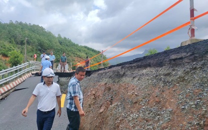 Video toàn cảnh sụt lở nghiêm trọng trên QL27C qua đèo Khánh Lê nối Khánh Hoà - Lâm Đồng