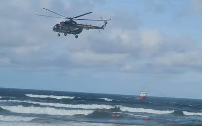 Diễn tập tìm kiếm cứu nạn máy bay chở 120 hành khách rơi trên biển Quy Nhơn