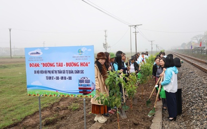 Ngành đường sắt phát động Tết trồng cây và triển khai phong trào “Đường tàu – Đường hoa” Xuân Ất Tỵ 2025