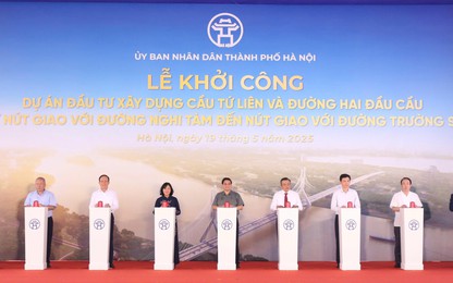 Hà Nội: Khởi công cầu Tứ Liên bắc qua sông Hồng