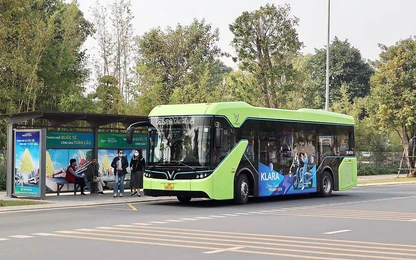 Thí điểm tuyến buýt điện số 43 Kim Mã - thị trấn Đông Anh