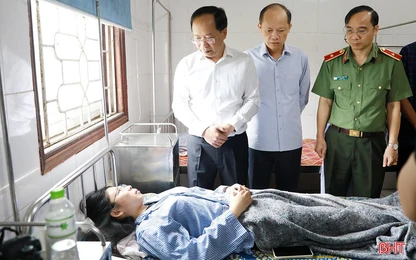 Tập trung khắc phục hậu quả vụ tai nạn giao thông tại Hà Tĩnh