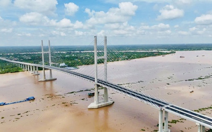 Cận cảnh cầu Rạch Miễu 2 trước ngày thông xe