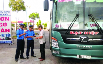 Thanh tra Sở GTVT tỉnh Nam Định vì mục tiêu bình yên của nhân dân khi tham gia giao thông