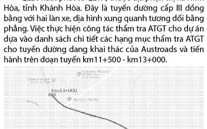 So sánh công tác thẩm tra an toàn giao thông tại Việt Nam và một số nước tiên tiến trên thế giới - áp dụng cho một công trình cụ thể ở Khánh Hòa, Việt Nam