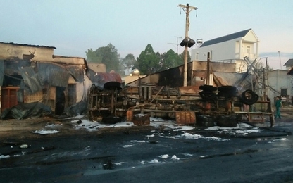 Thông tin mới nhất về vụ TNGT cháy xe bồn tại Bình Phước