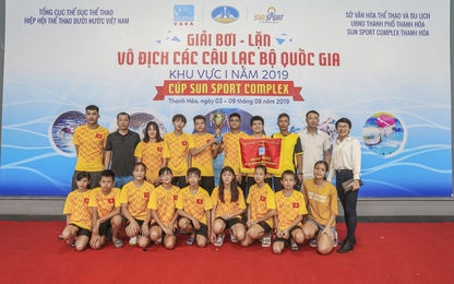 Đoàn Quảng Ninh giành giải Nhất Giải bơi lặn tranh Cúp Sun Sport Complex