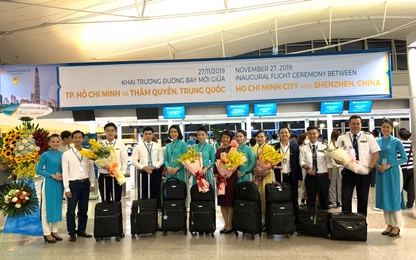 Vietnam Airlines khai trương đường bay giữa Việt Nam và Thâm Quyến (Trung Quốc)