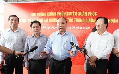 Thủ tướng Nguyễn Xuân Phúc "thúc" tiến độ cao tốc Trung Lương-Mỹ Thuận