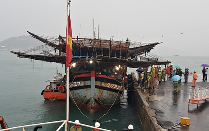 Vượt sóng xuyên đêm cứu nạn 39 thuyền viên tàu cá Quảng Nam