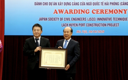 Công trình Cảng Lạch Huyện nhận giải thưởng Nhật Bản