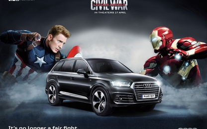 Trong “Captain America: Civil War”, tất cả các siêu anh hùng đều lựa chọn Audi