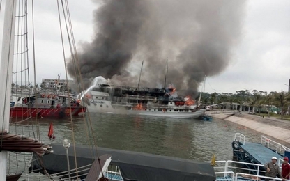 Không có thiệt hại về người trong vụ cháy tàu du lịch ở Tuần Châu