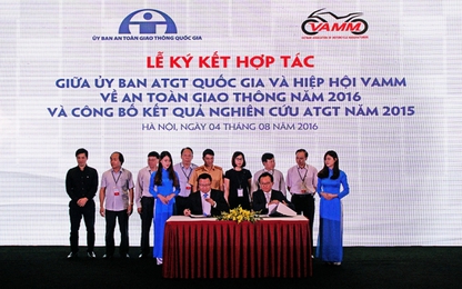 Ủy ban ATGT Quốc gia cùng VAMM ký kết hợp tác về ATGT năm 2016
