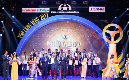 Tôn vinh 18 doanh nghiệp, 46 lái xe đạt giải “Vô lăng vàng” 2017