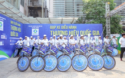 Đạp xe diễu hành quảng bá Thương hiệu quốc gia