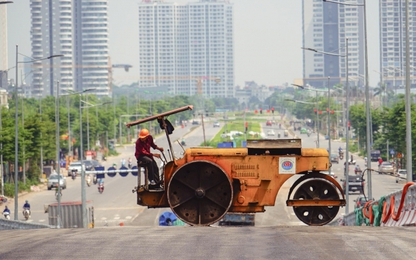 Hà Nội: Những ngày cuối trên công trường cầu vượt Nguyễn Văn Huyên