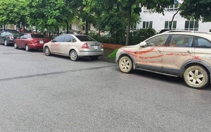 Hà Nội: Nhiều ô tô bị tạt sơn khi đỗ ở khu đô thị Trung Văn