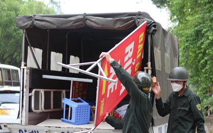 Hà Nội: Dẹp nạn lấn chiếm lòng đường, vỉa hè trên đường Trần Thủ Độ