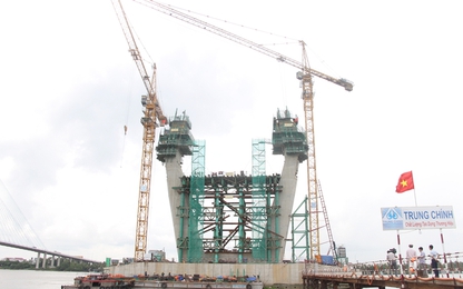 Nhiều gói thầu dự án cầu Mỹ Thuận 2 vượt tiến độ