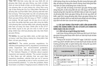 Quản lý xe quá hạn kiểm định, xe hết niên hạn sử dụng tham gia giao thông
