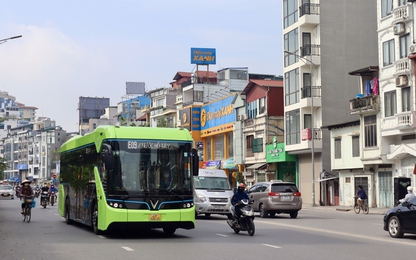 Tuyến buýt điện thứ 8 mang số hiệu E09 tại Hà Nội của VinBus