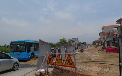 Hà Nội: Dự án 247 tỷ đồng ngổn ngang, không mưa cũng ngập nặng