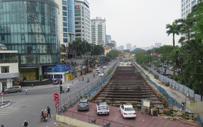 Hà Nội: Từ 20/8, phân luồng giao thông để thi công lại ga ngầm metro