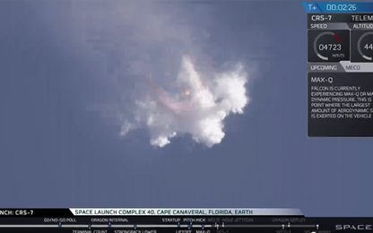 Tên lửa của SpaceX nổ tung trên bầu trời