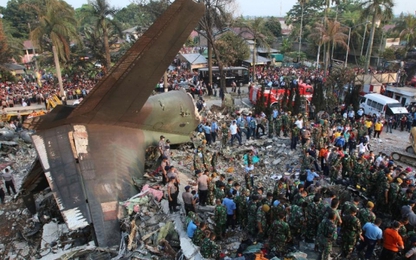 Indonesia: Máy bay quân sự gặp nạn, ít nhất 116 người tử vong