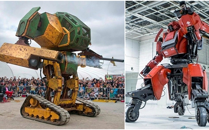 Robot khổng lồ MegaBots Mark 2 của Mỹ thách đấu robot Kuratas của Nhật