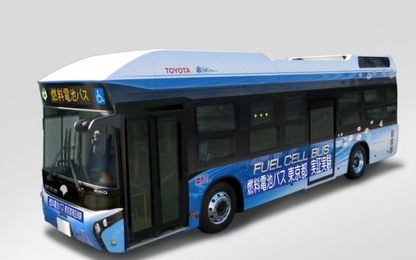 Toyota thử nghiệm xe buýt chạy pin nhiên liệu Hydro tại Tokyo