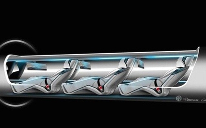 Hé lộ hình ảnh xây dựng công trình tàu siêu tốc Hyperloop