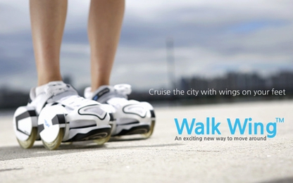 Walk Wings - bộ bánh xe gắn vào giày, đi hay trượt đều được