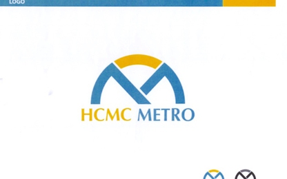 Logo hệ thống metro TP HCM có hình búp sen