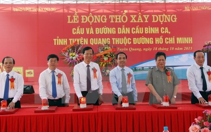 Khởi công dự án cầu Bình Ca tại Tuyên Quang